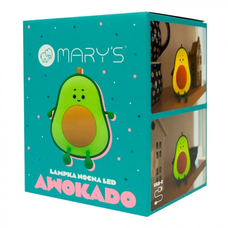 Nachtlamp - LED - Avocado van Mary's – productfoto 5 van 6