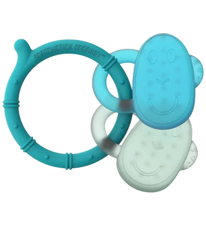 Bijtring - Ice Koelende bijtring - Blauw van Matchstick Monkey – productfoto