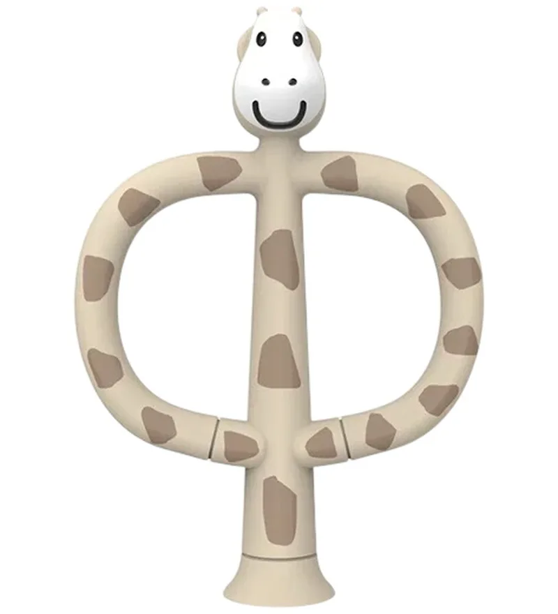 Tandenborstel - Training - Silicone - Giraf van Matchstick Monkey – productfoto