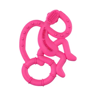 Zahnungshilfe Mini Monkey van Matchstick Monkey in Roze, 12 × 75 × 100 mm – productfoto 1 van 3