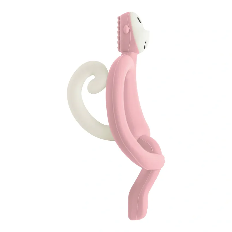 Zahnungshilfe Monkey van Matchstick Monkey in Roze, 5 × 7,5 × 10,5 mm – productfoto 1 van 3