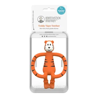 Zahnungshilfe från Matchstick Monkey i Orange, 11 × 8 × 3 mm – produktbild 2 av 3