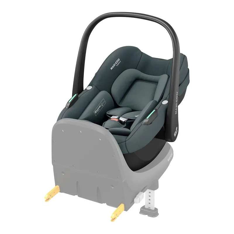 Babyschale Pebble S inkl. Kindersitz Pearl S und Isofix-Basis FamilyFix S von Maxi-Cosi in Grau – Produktfoto 2 von 2