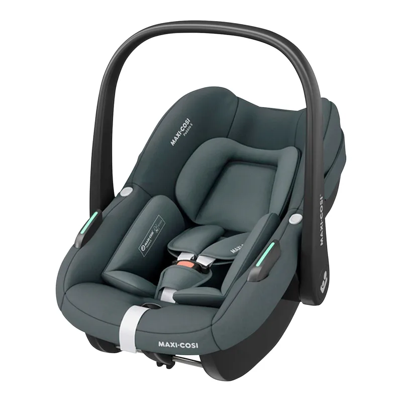 Babyschale Pebble S inkl. Kindersitz Pearl S und Isofix-Basis FamilyFix S von Maxi-Cosi in Grau – Produktfoto 1 von 2