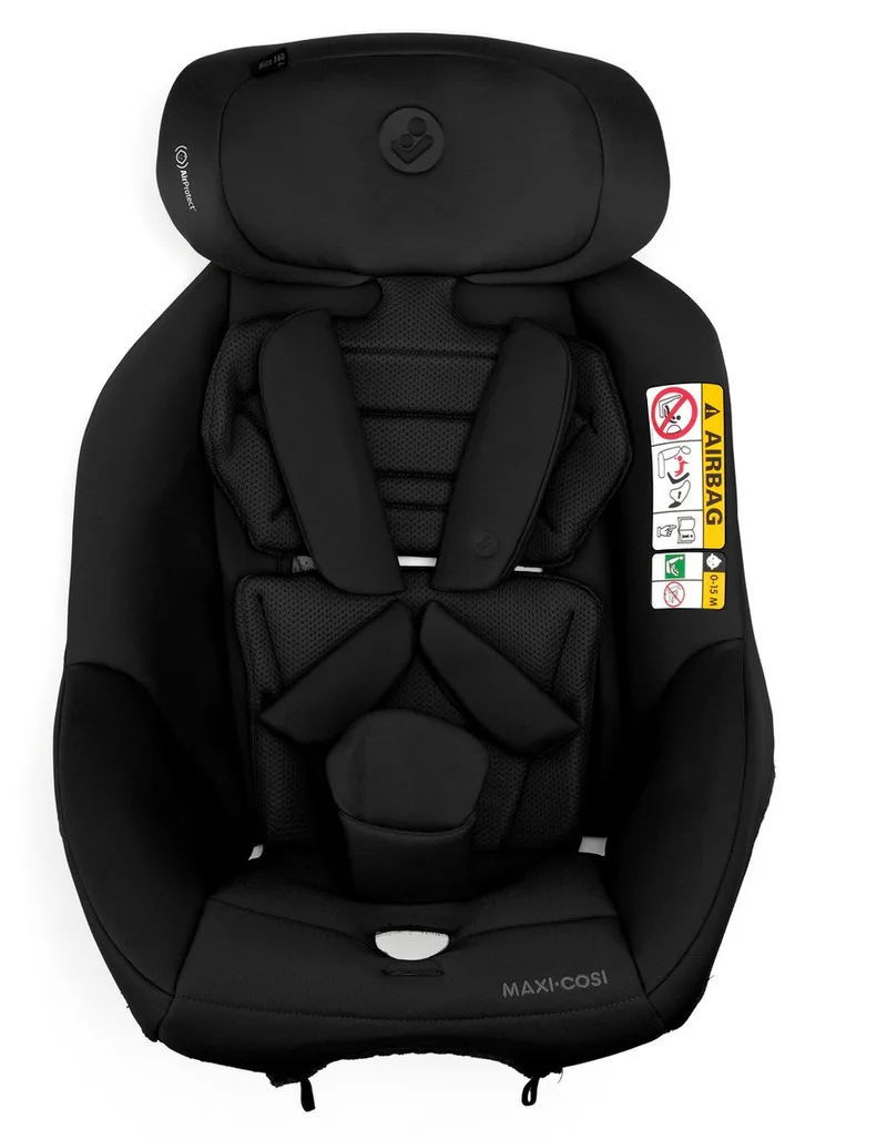 Complete bekledingset voor Mica 360 Pro autostoeltje de Maxi-Cosi en Authentic Black – photo produit