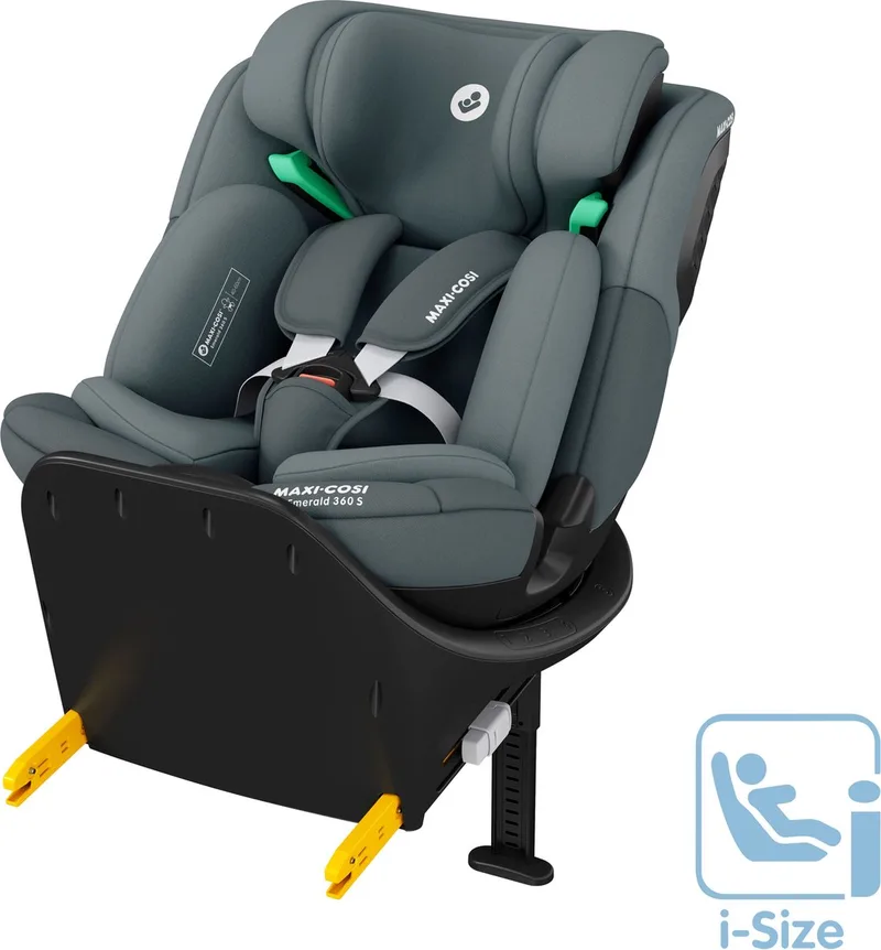 Emerald 360 S i-Size - Autostoel - Vanaf de geboorte tot 12 jaar de Maxi-Cosi en Tonal Graphite – photo produit