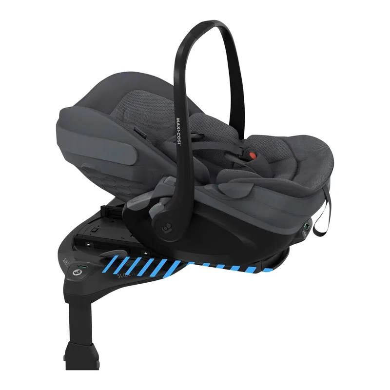 Premium Babyschale Pebble Slide Pro inkl. Isofix-Basis Familyfix Slide Pro från Maxi-Cosi i Grå, 58 × 34 × 58 mm – produktbild