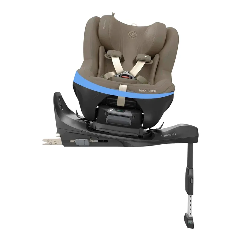 Premium Kindersitz Pearl Slide Pro inkl. Isofix-Basis Familyfix Slide Pro från Maxi-Cosi i Brun, 71 × 44 × 70,1 mm – produktbild