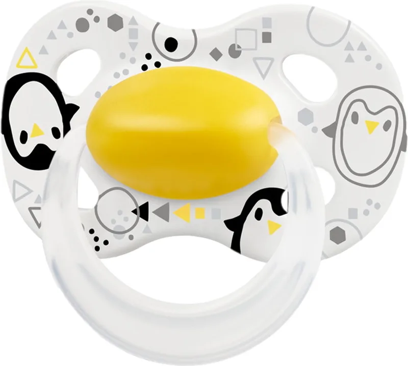 Baby Fopspeen Original Hoge acceptatie orthdontisch ergonomische vorm - Sunshine Yellow - 18+ maanden - 1 stuks de Medela en Jaune, Blanc – photo produit