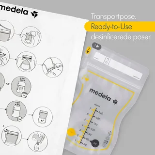Easy Pour Bag Borstkolf 210 Ml 100 Eenheden fra Medela – produktbillede 4 af 5