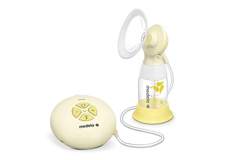 Elektrische Milchpumpe Swing Flex™ tragbar mit 2-Phasen-Expression-Technologie, Überall und zu jeder Zeit effizient Abpumpen von Medela in Weiß – Produktfoto 3 von 5