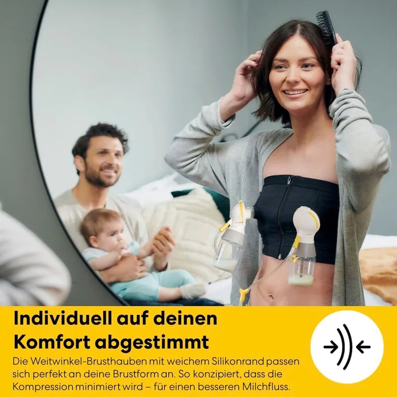 Freestyle Mini Classic - Dubbele Elektrische Borstkolf - Oplaadbare Accu von Medela in Transparent – Produktfoto 2 von 2