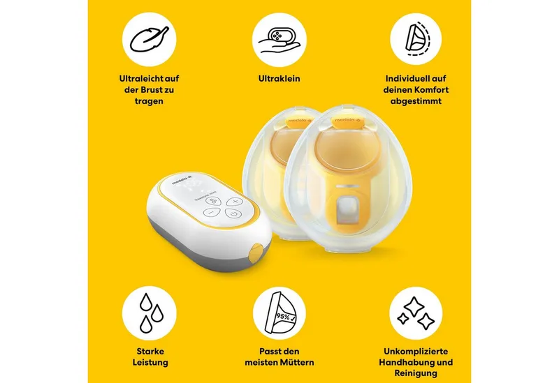 Freestyle™ Mini Hands-free Dubbele Elektrische Borstkolf von Medela – Produktfoto 3 von 3