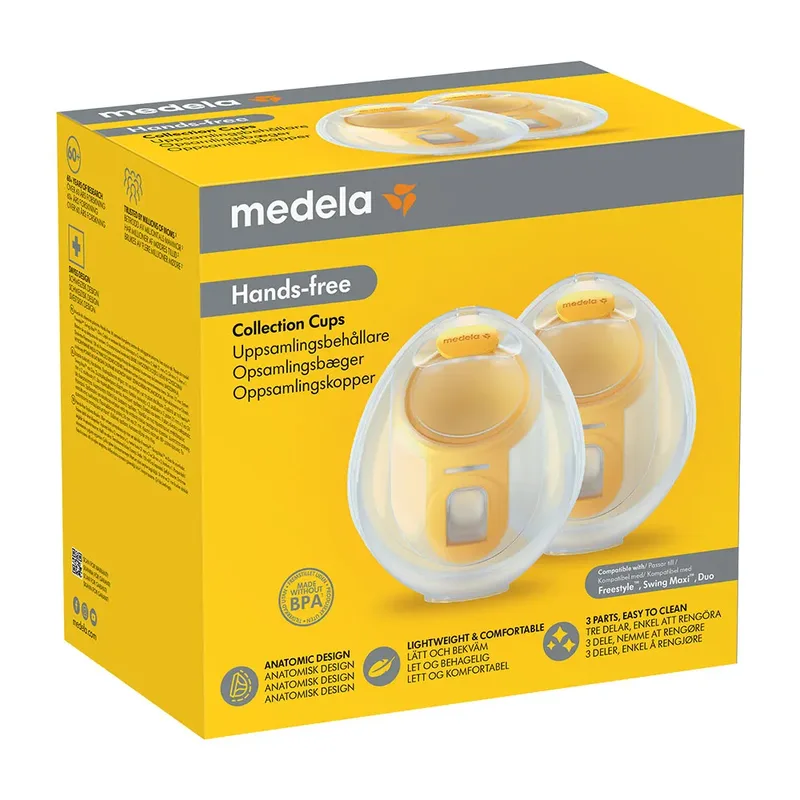 Hands-free Collection Cups Borstkolf fra Medela – produktbillede 3 af 5