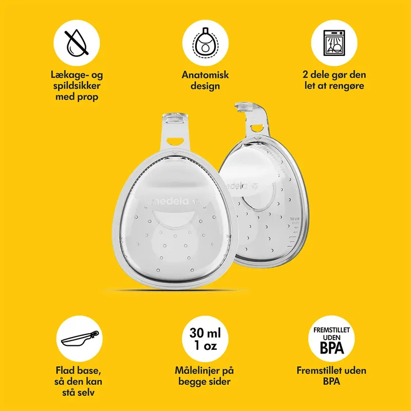 In-bra Breast Milk Collector Borstkolf 2 Eenheden från Medela – produktbild 3 av 4