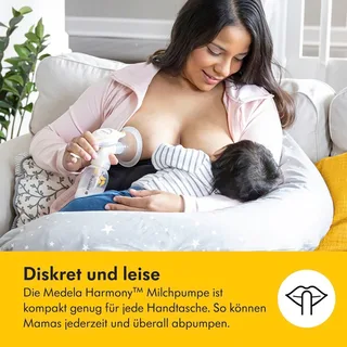 Medela 3tlg. Handmilchpumpe Harmony Essentials by Medela in Multicolour, 42,3 × 35,1 × 22,5 mm – product photo 1 of 3