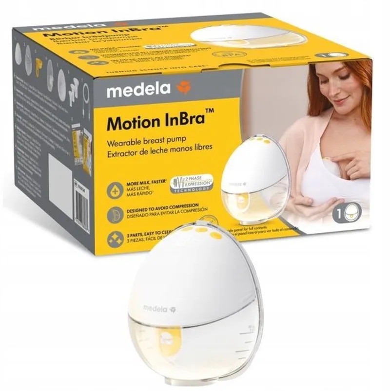 Motion InBra elektrische borstkolf - In-bh kolf de Medela en Wit – photo produit