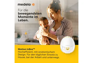 Motion InBra™ - Handsfree Draagbare Enkele Elektrische Borstkolf - Draadloos - Discreet, Lichtgewicht en past in BH von Medela in Weiß – Produktfoto 2 von 5