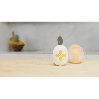 Solo Hands-Free borstkolf – Enkele Elektrische Handsfree Borstkolf – Draagbaar – Met oplaadbare accu von Medela in Transparent, Weiß, Gelb – Produktfoto 3 von 3