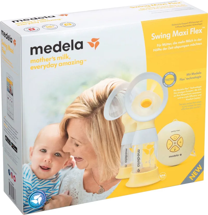Swing Maxi Flex Dubbel elektrische borstkolf by Medela in Geel – product photo