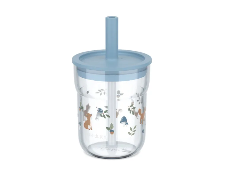 Beker Mepal x Little Dutch Met Rietje 250ml Mio Forest Friends van Mepal – productfoto