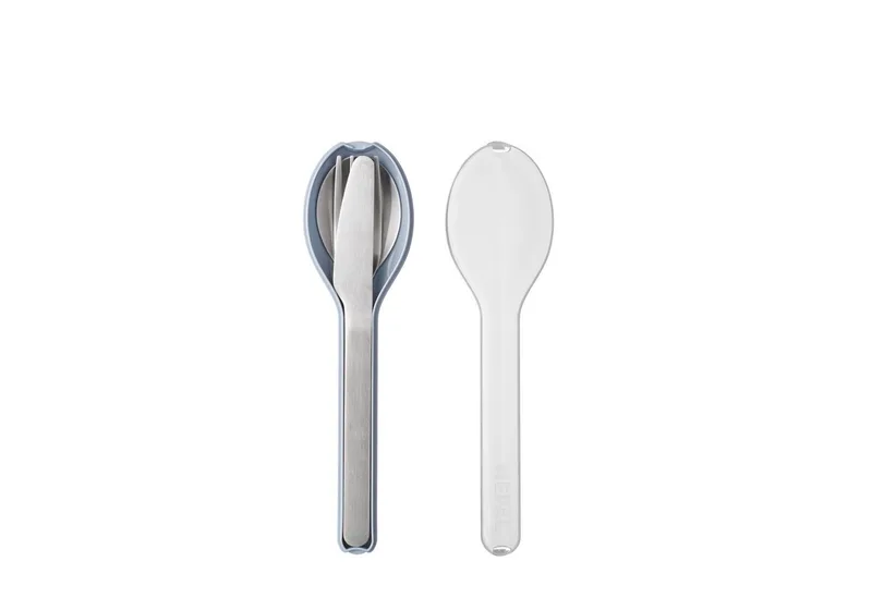 Besteck-Set Mepal Ellipse 3 pcs Besteck 3-teiliges Set van Mepal in Nordic blue – productfoto 1 van 5