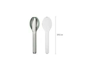 Besteck-Set Mepal Ellipse 3 pcs Besteck 3-teiliges Set van Mepal in Nordic blue – productfoto 3 van 5
