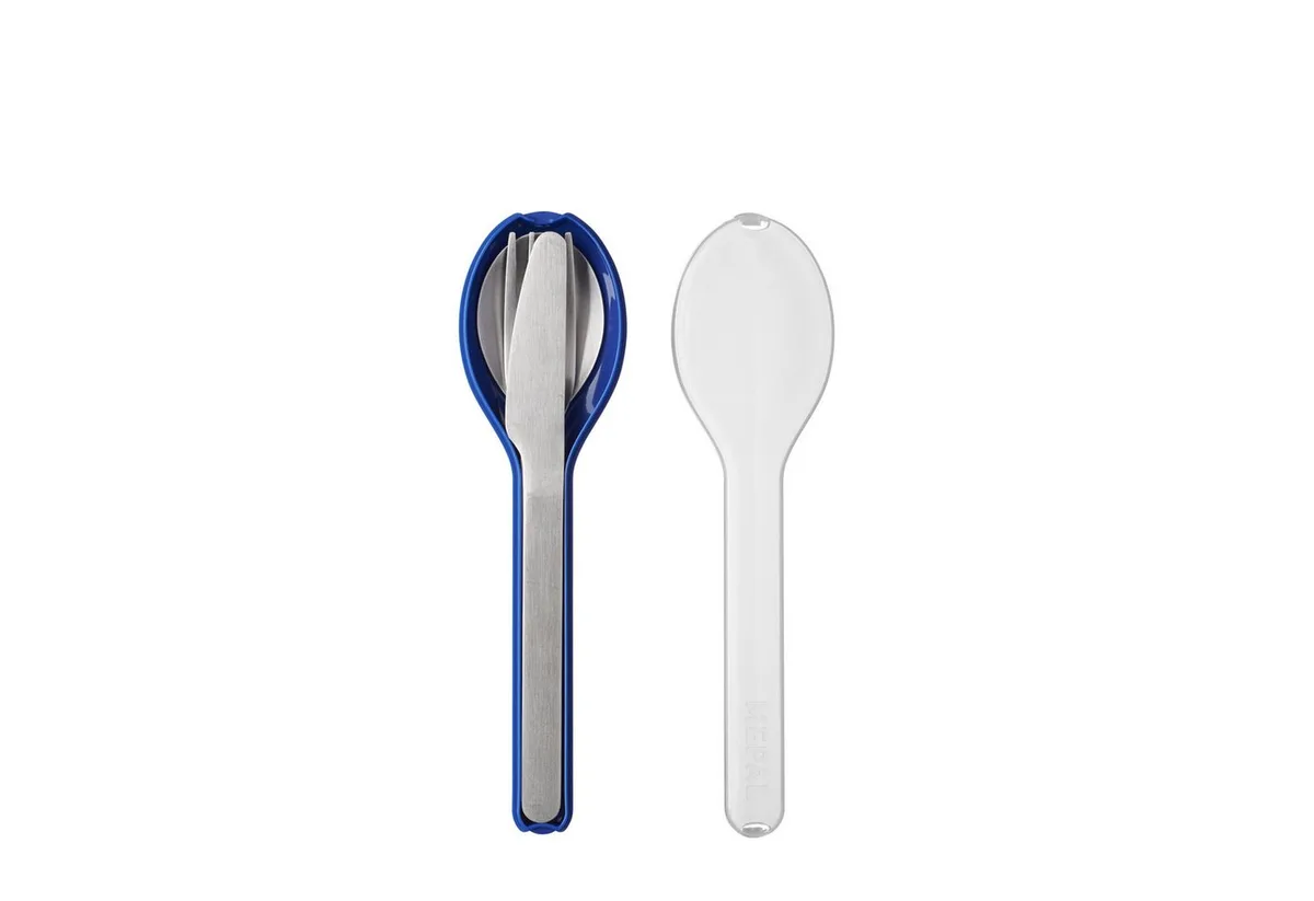 Besteck-Set Mepal Ellipse 3 pcs Besteck 3-teiliges Set van Mepal in Vivid blue – productfoto