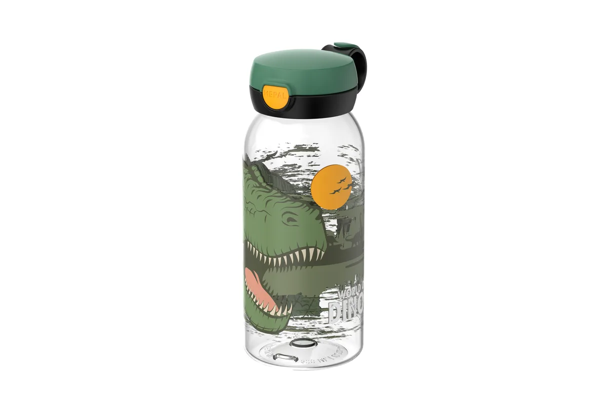 campus drinkfles met flipdop 600 ml dino fra Mepal – produktbillede