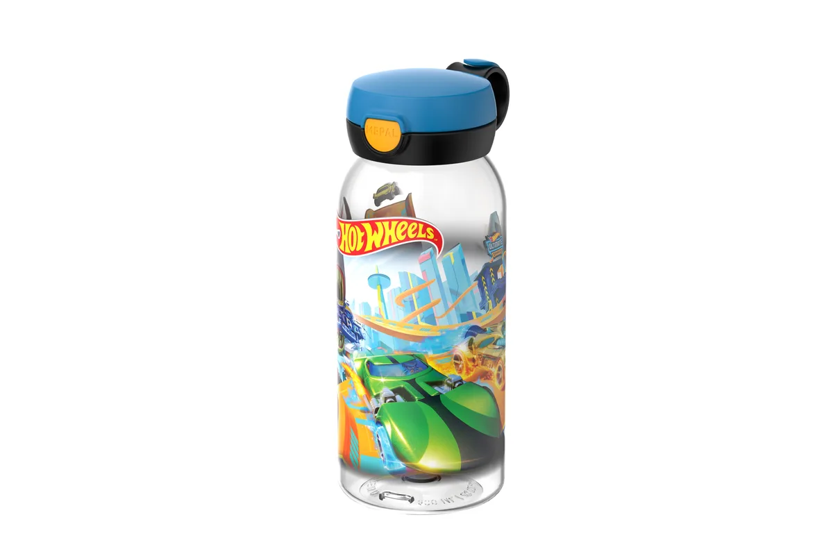 campus drinkfles met flipdop 600 ml Hot Wheels van Mepal – productfoto