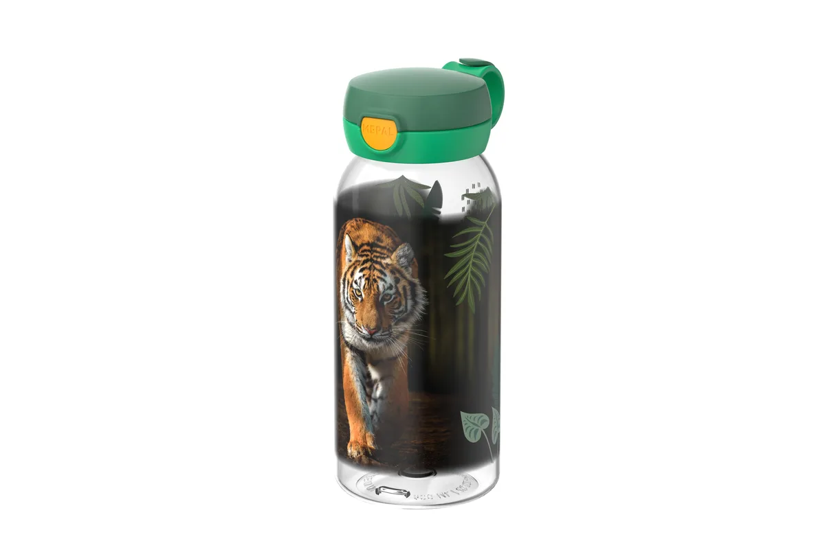 campus drinkfles met flipdop 600 ml wild tiger van Mepal – productfoto