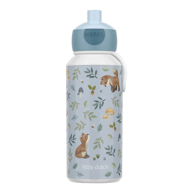 Campus Mepal X Little Dutch drinkfles pop-up 400ml van Mepal in Meerkleurig, 6,5 × 7 × 18,4 mm – productfoto