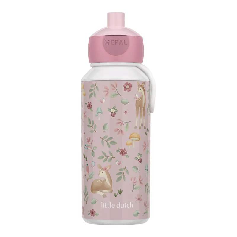 Campus Mepal X Little Dutch drinkfles pop-up 400ml van Mepal in Meerkleurig, 6,4 × 7 × 18,4 mm – productfoto