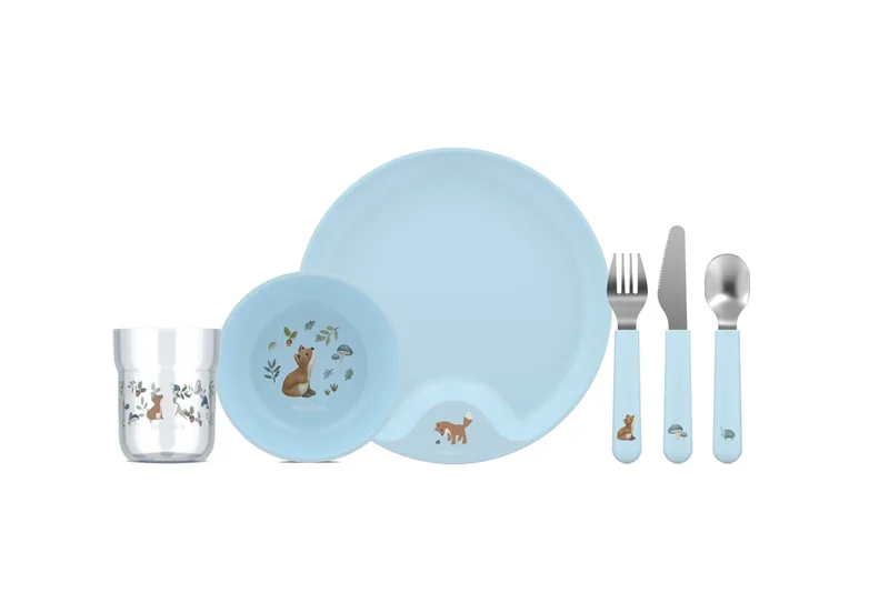 Eetset Mepal x Little Dutch Mio Forest Friends 6-delig van Mepal – productfoto