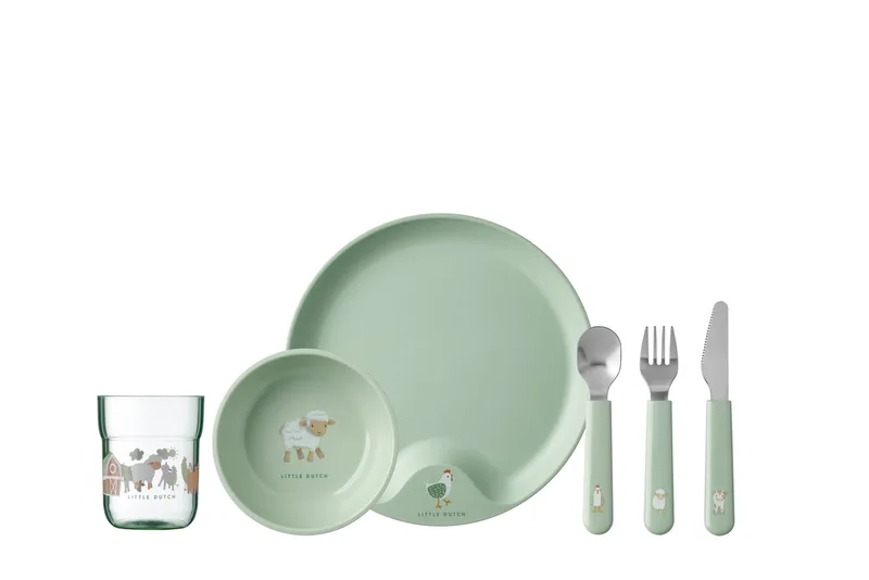 Eetset Mepal x Little Dutch Mio Little Farm 6-delig van Mepal – productfoto