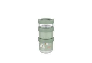 Mepal Mio kinderbestek 550 ml snackbox, stapelbaar, 3-delig van Mepal in Little Farm – productfoto 1 van 4