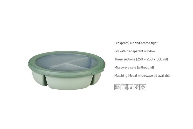 Lunchbox Mepal Cirqula 1 l Bento Schüssel - Vivid lilac von Mepal – Produktfoto 2 von 5