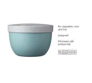 Lunchbox Mepal Snackpot Ellipse Nordic black -Behälter zur Aufbewahrung -350 ml, Joghurtbecher, To Go Becher van Mepal – productfoto 2 van 2