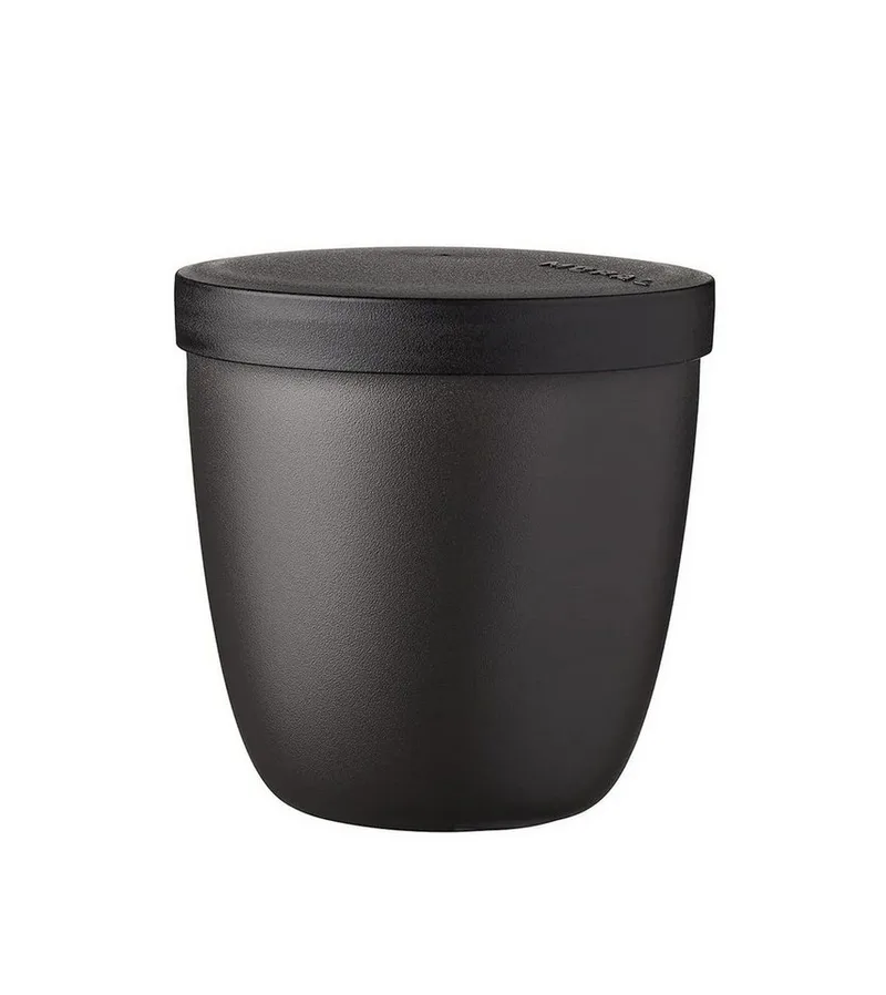 Lunchbox Snackpot Ellipse Nordic black - Praktischer Behälter, Joghurtbecher, To Go Becher van Mepal – productfoto 1 van 5