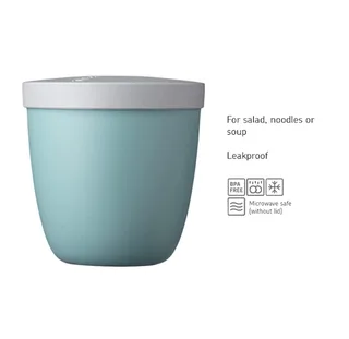 Lunchbox Snackpot Ellipse Nordic black - Praktischer Behälter, Joghurtbecher, To Go Becher van Mepal – productfoto 2 van 5