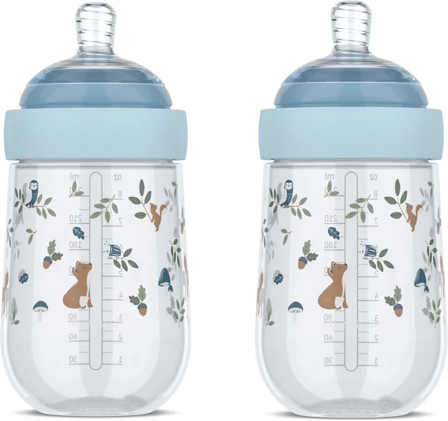 Mepal 2x babyfles 240 ml Mio - 2 babyflessen om af te wisselen