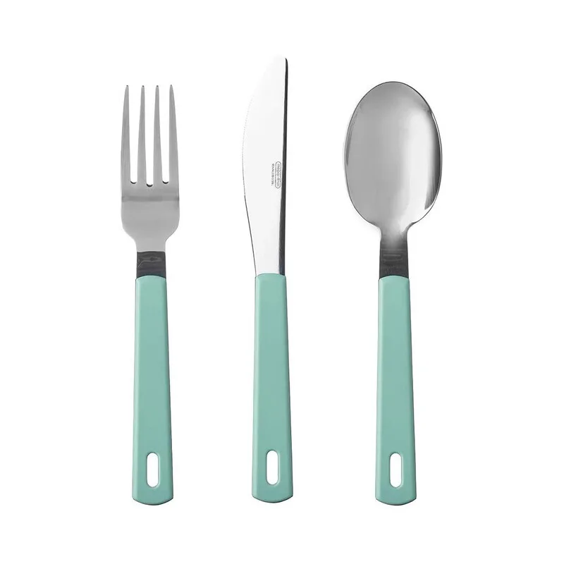 Mepal 3-teiliges Besteck-Set, Kunststoff, Nordisches Grün by Mepal – product photo