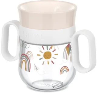 Mio 360° drinkbeker - 200 ml - Makkelijk vast te houden - Kinderservies - Sunshine & Rainbow by Mepal in Sunshine & Rainbow – product photo 1 of 3