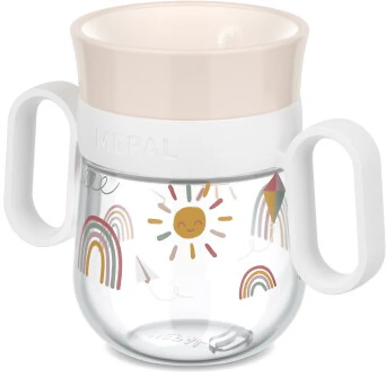 Mio 360° drinkbeker - 200 ml - Makkelijk vast te houden - Kinderservies - Sunshine & Rainbow by Mepal in Sunshine & Rainbow – product photo 1 of 3