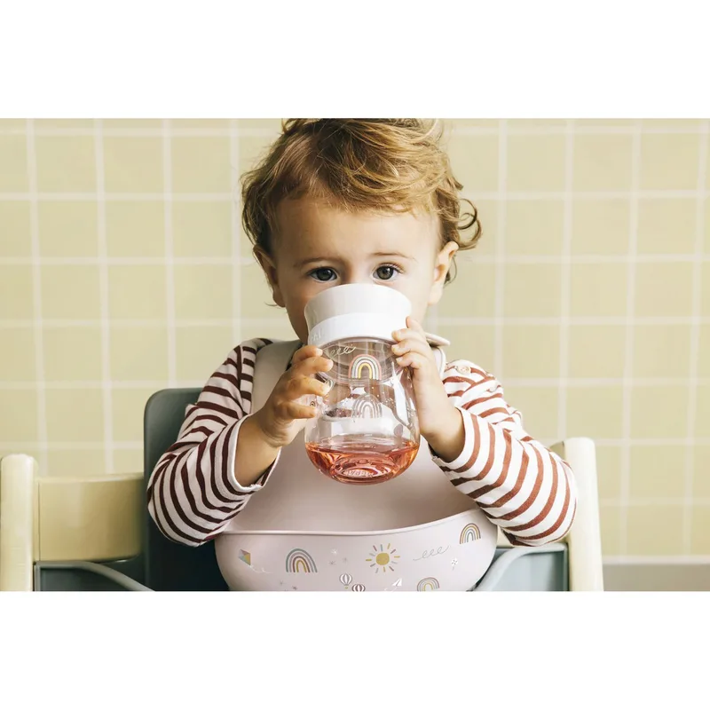 Mio 360° drinkbeker - 300 ml - Makkelijk vast te houden - Kinderservies - Sunshine & Rainbow van Mepal in Sunshine & Rainbow – productfoto 3 van 3