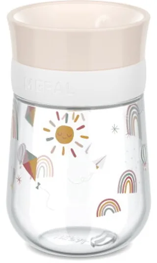 Mio 360° drinkbeker - 300 ml - Makkelijk vast te houden - Kinderservies - Sunshine & Rainbow van Mepal in Sunshine & Rainbow – productfoto 1 van 3