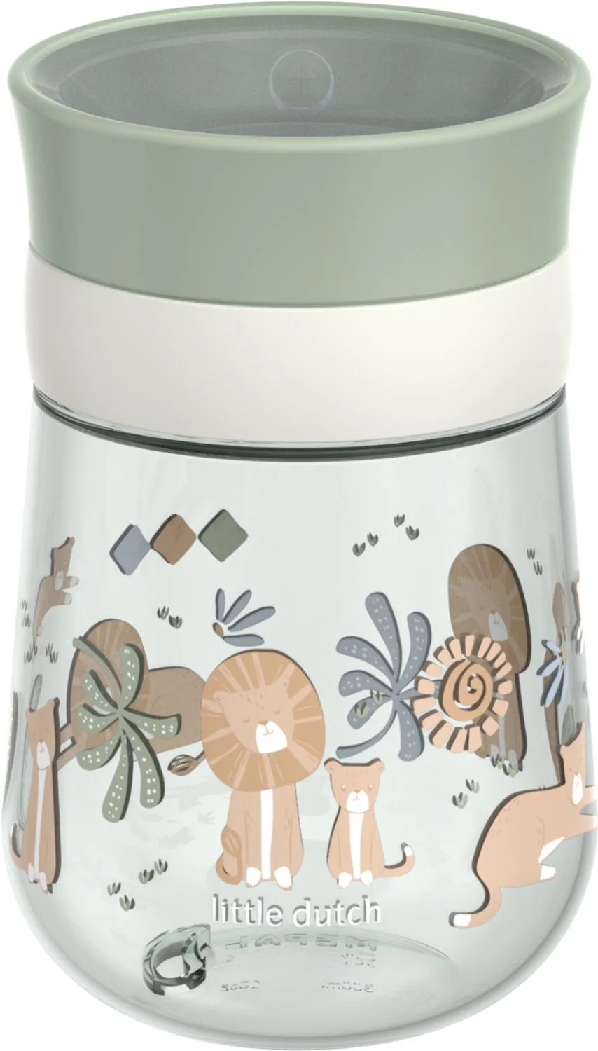 Mio 360° drinkbeker Little Dutch - 300 ml - Makkelijk vast te houden - Kinderservies van Mepal in Safari Friends – productfoto