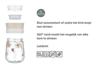 Mio Babyfles Little Dutch - 165 ml - Anti-koliek - Spiraalontwerp voorkomt verstopping - Siliconen van medische kwaliteit fra Mepal i Fairy Garden – produktbillede 3 af 4
