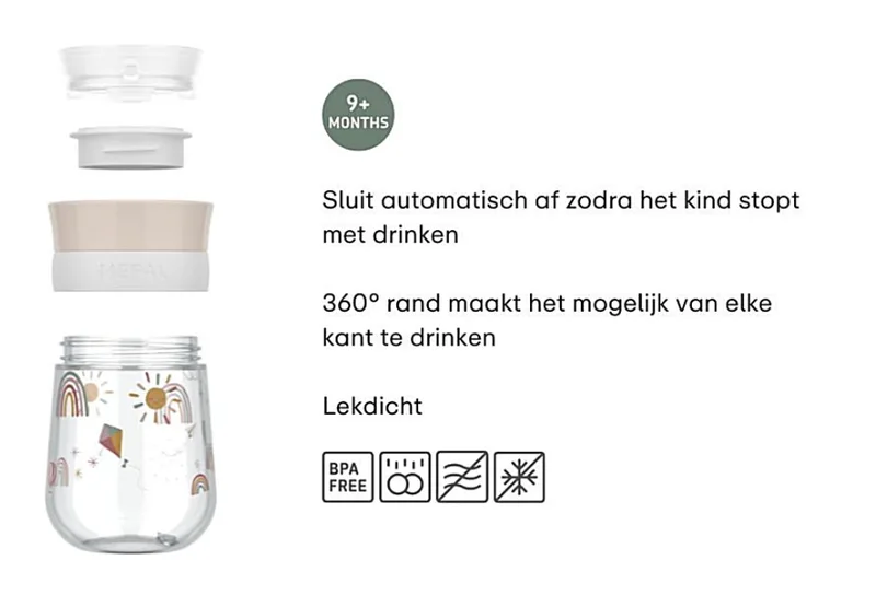 Mio Babyfles Little Dutch - 165 ml - Anti-koliek - Spiraalontwerp voorkomt verstopping - Siliconen van medische kwaliteit fra Mepal i Fairy Garden – produktbillede 3 af 4