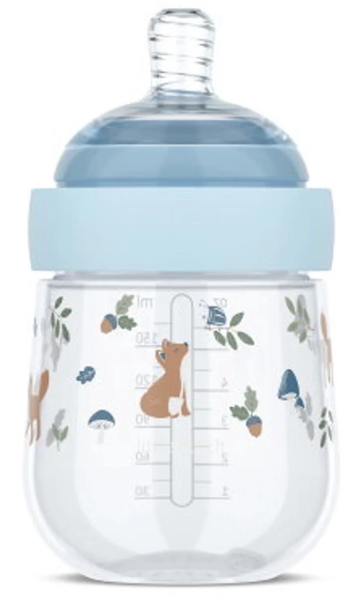 Mio Babyfles Little Dutch - 165 ml - Anti-koliek - Spiraalontwerp voorkomt verstopping - Siliconen van medische kwaliteit by Mepal in Forest Friends – product photo
